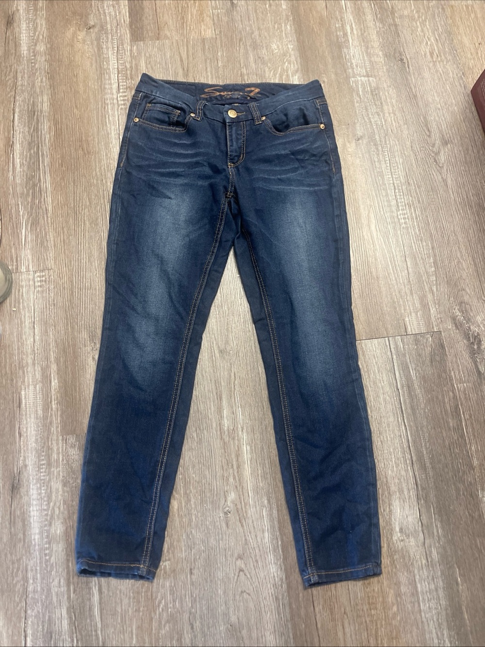 Seven7 Womens Size 6 Dark Wash Mid Rise Legging Skinny Jeans